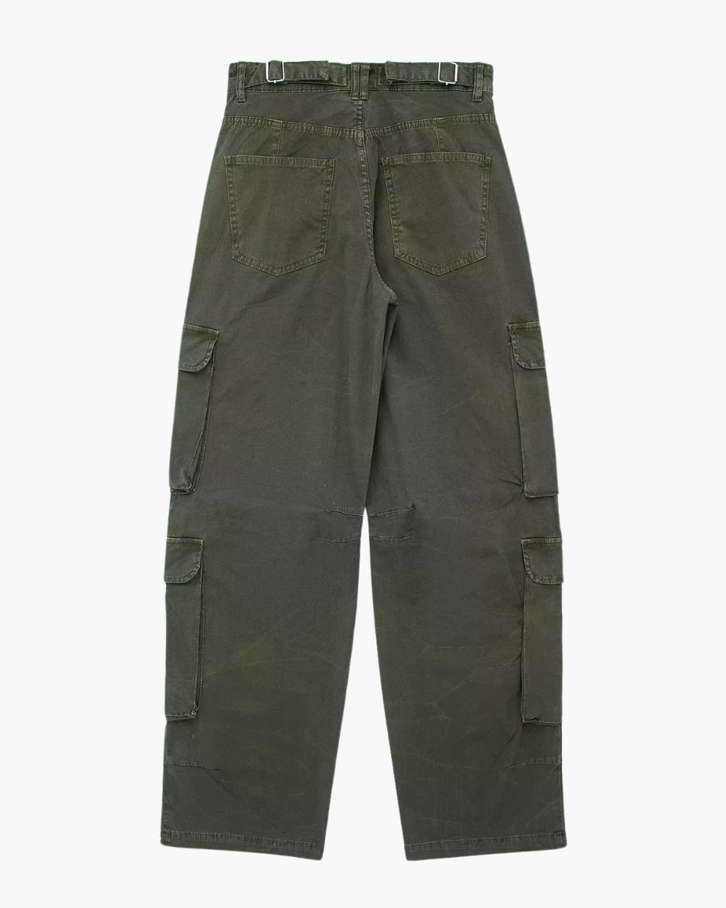 Tweedelige Cargo Set met Cropped Shirt en Broek voor Dames