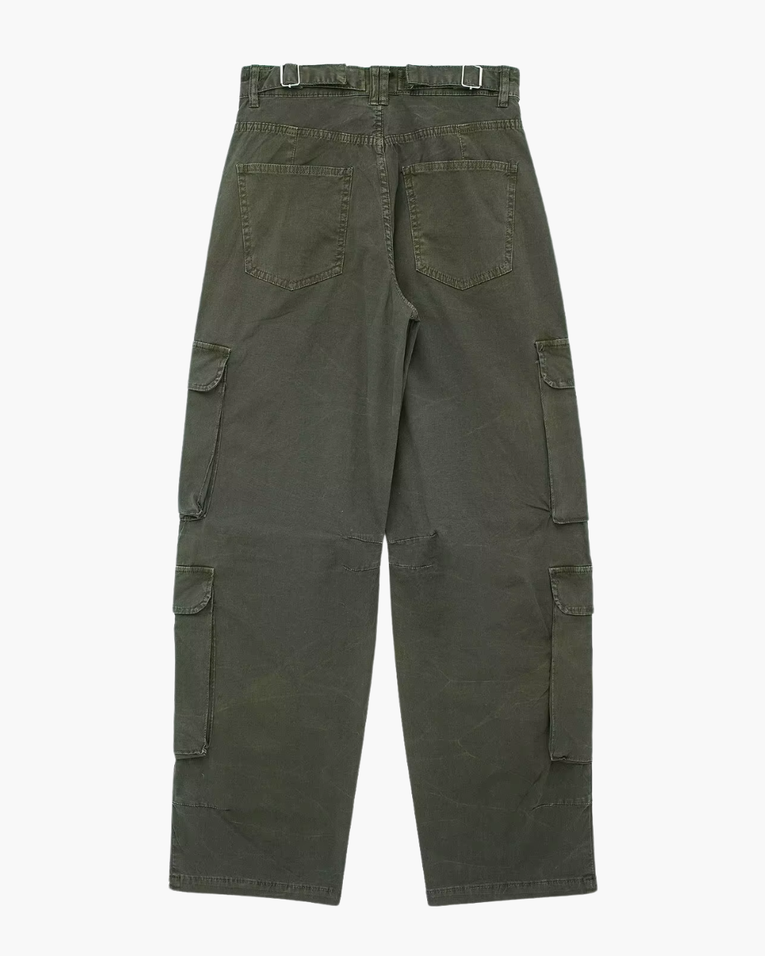 Tweedelige Cargo Set met Cropped Shirt en Broek voor Dames