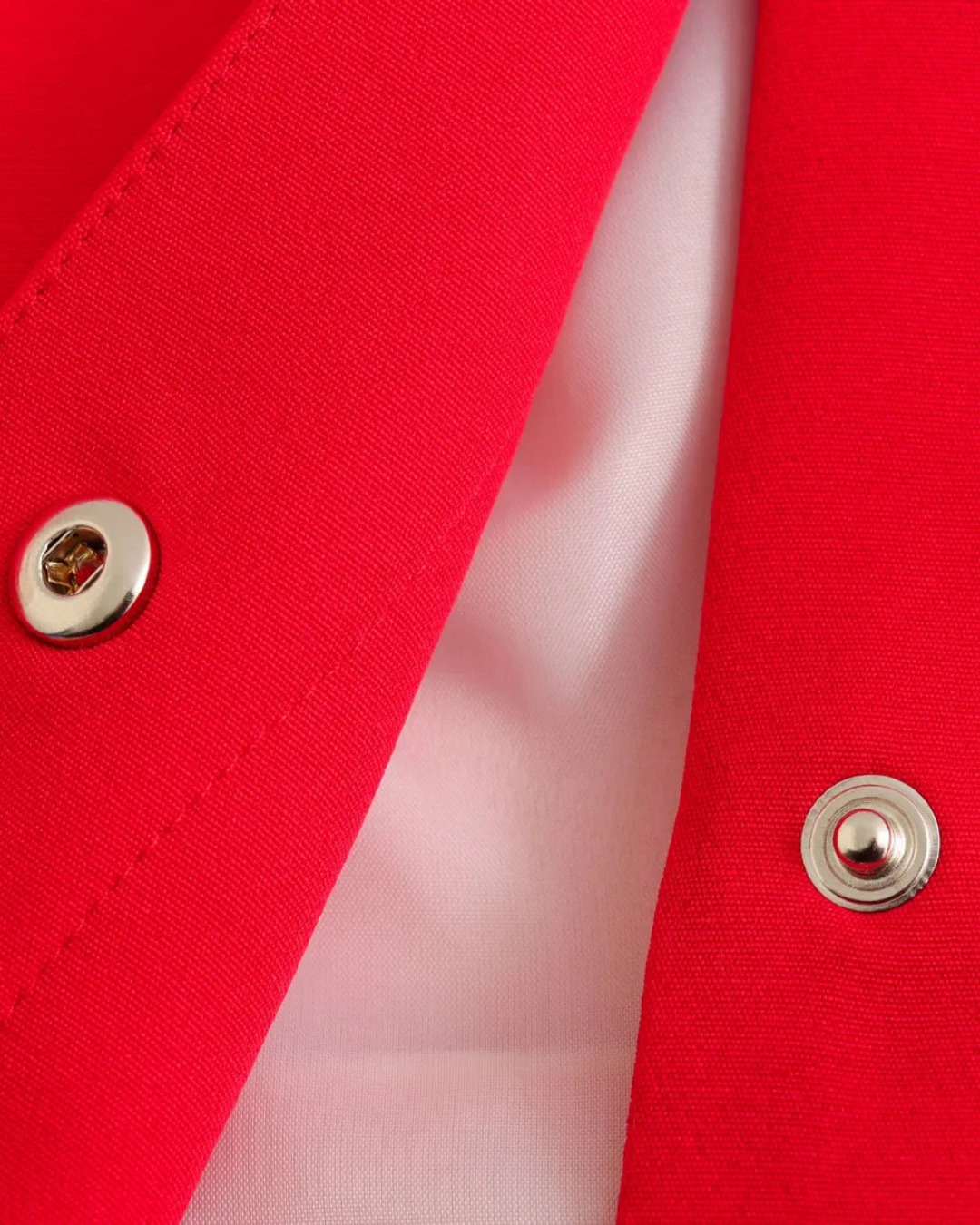 Vintage Cropped Jas met Reverskraag en Klepzakken voor Dames