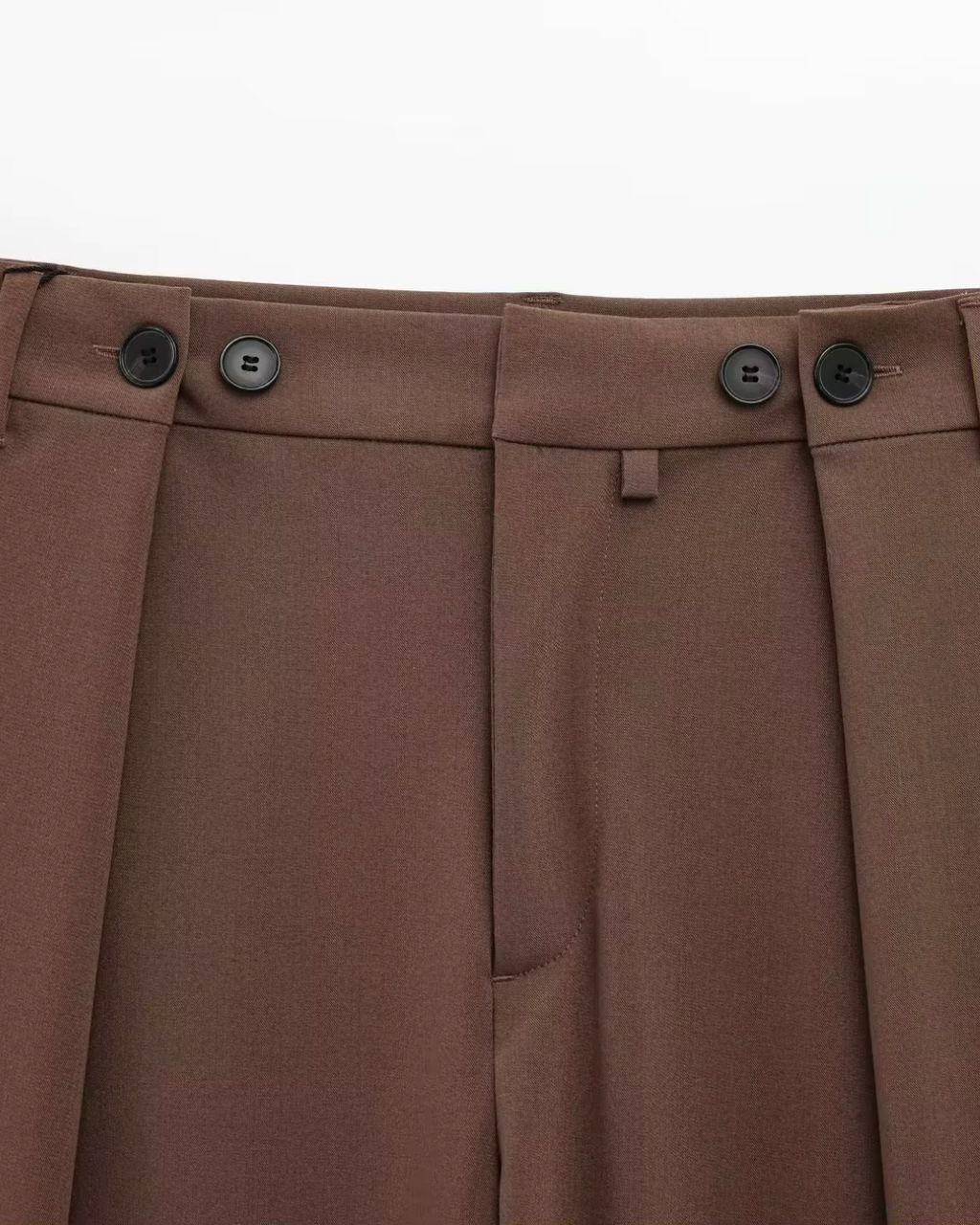 Oversized Bruine Blazer en Pantalon Set met Matching Riem Dames