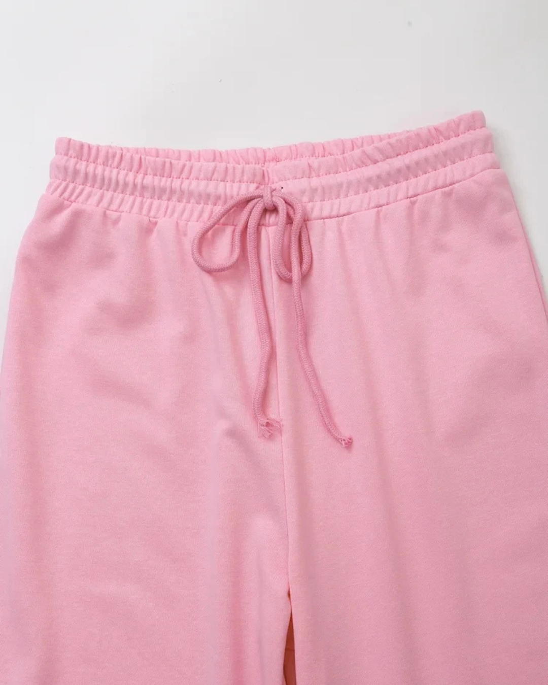 2-Delige Set met O-hals T-shirt en Trekkoord Broek voor Dames