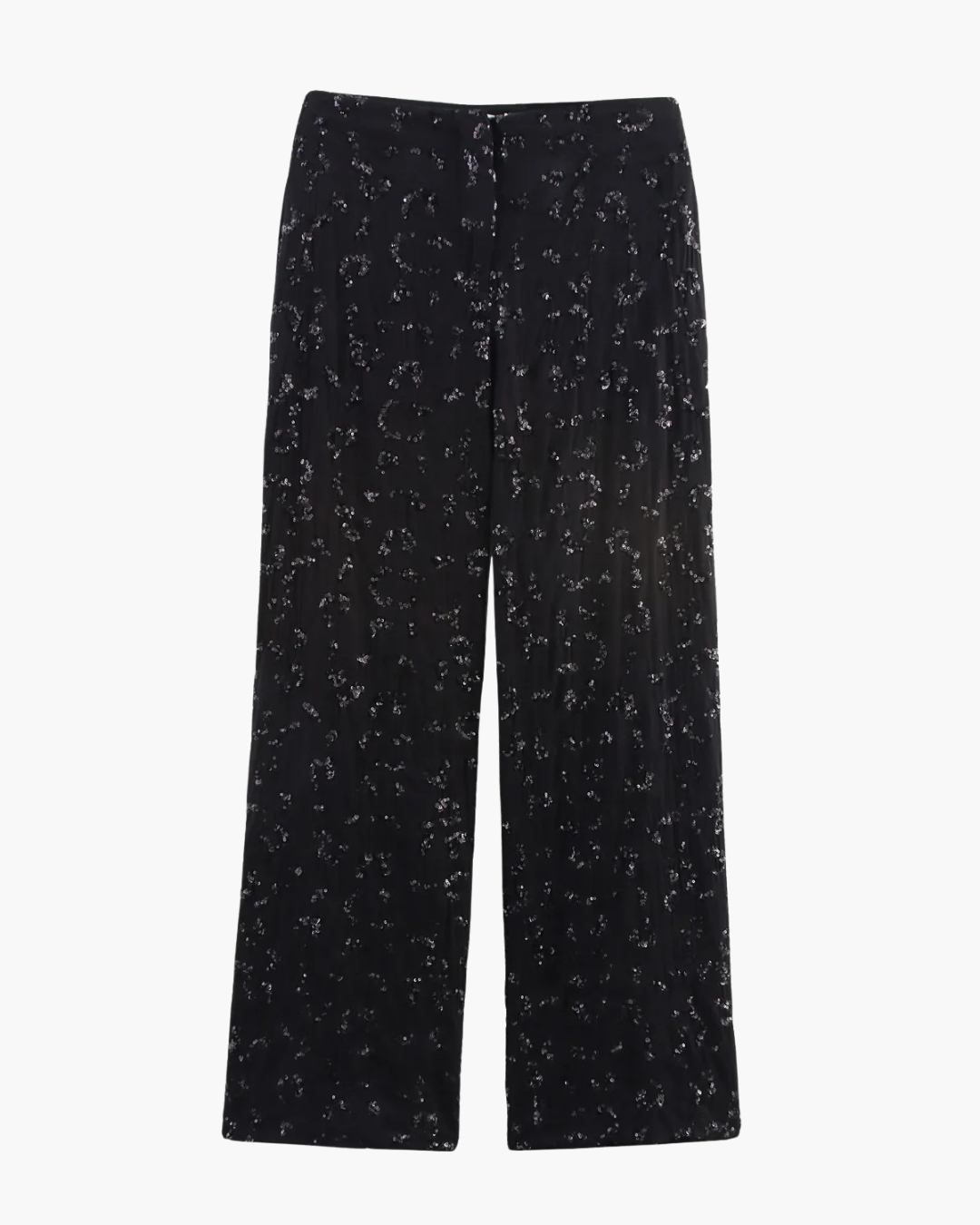 Chique Set met Pailletten Top en Wijde Broek voor Dames
