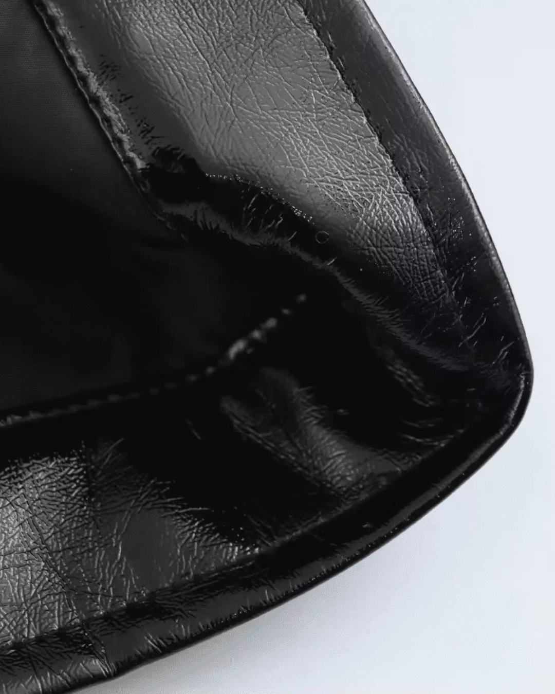 Stijlvolle Zwarte Diervriendelijke Leren Jas voor Dames