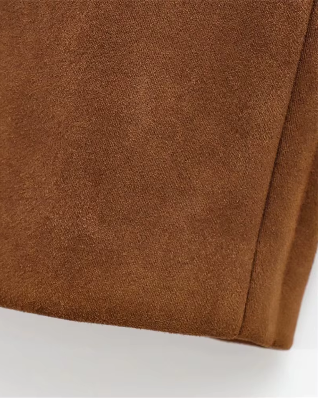 Suède Getextureerde Korte Zomer Jas voor Dames