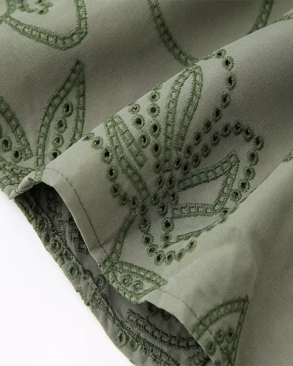 Geborduurde Holle Jurk voor Dames