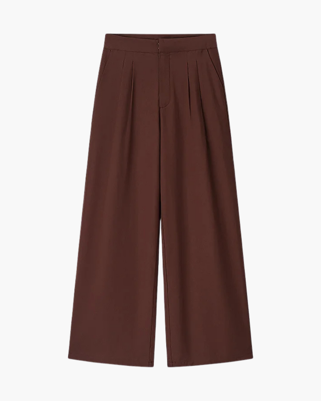 Dames Set met V-hals Blouse en Hoge Taille Broek