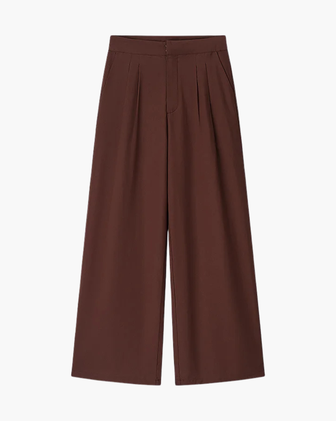 Dames Set met V-hals Blouse en Hoge Taille Broek