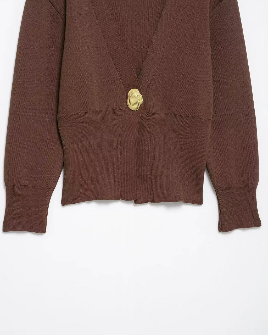 Casual Chique Vest met V-hals en Lange Mouwen voor Dames