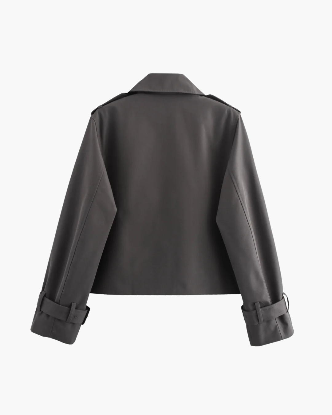 Vintage Double Breasted Korte Herfstjas voor Dames