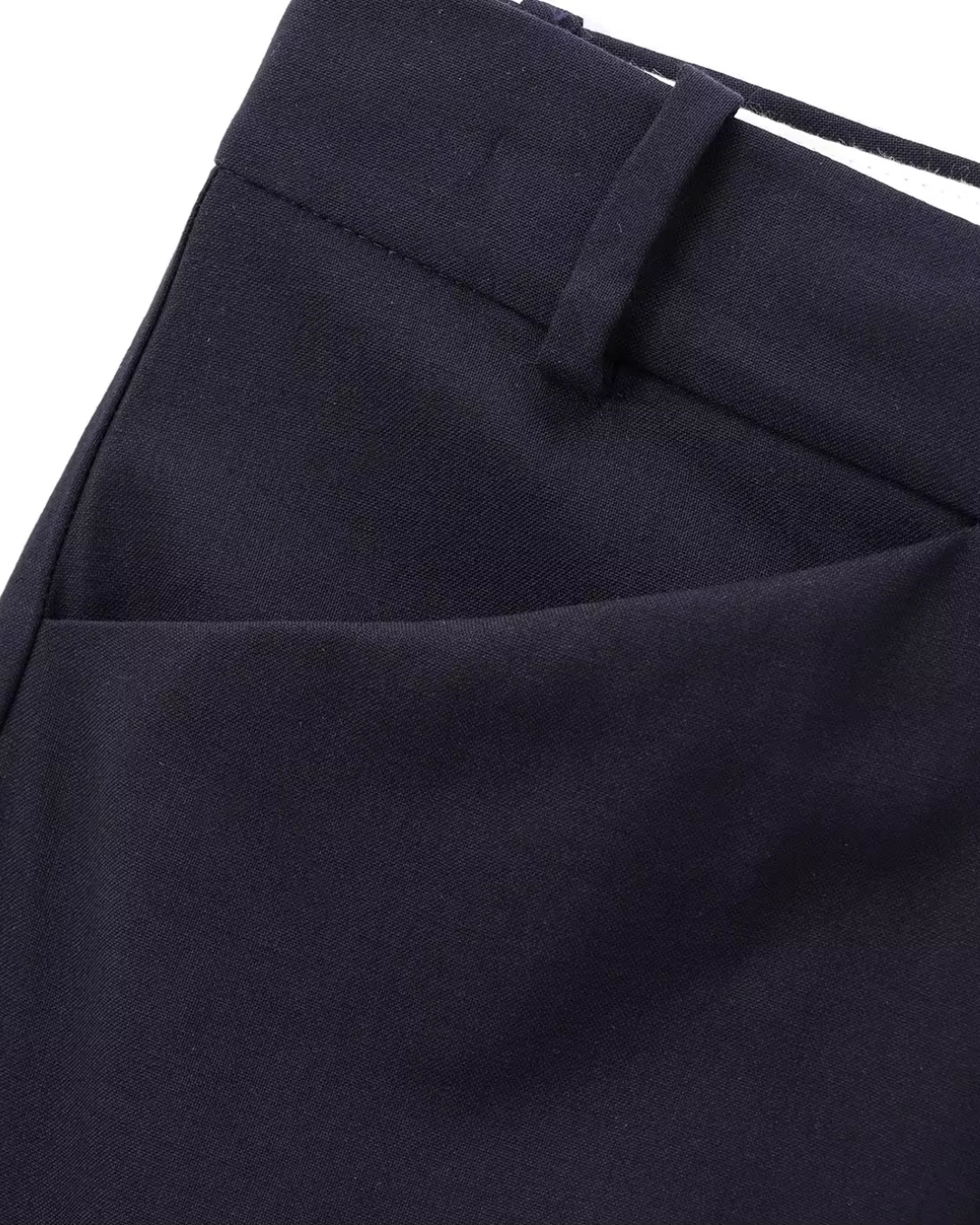 Elegante Luxe Marine Blauwe Blazer en Broek Set voor Dames