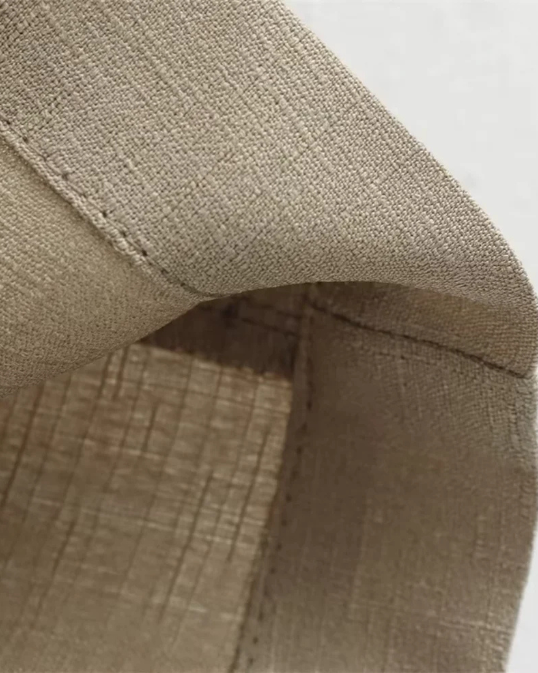 Elegante Linnen Comfortabele Oversized Set voor Dames