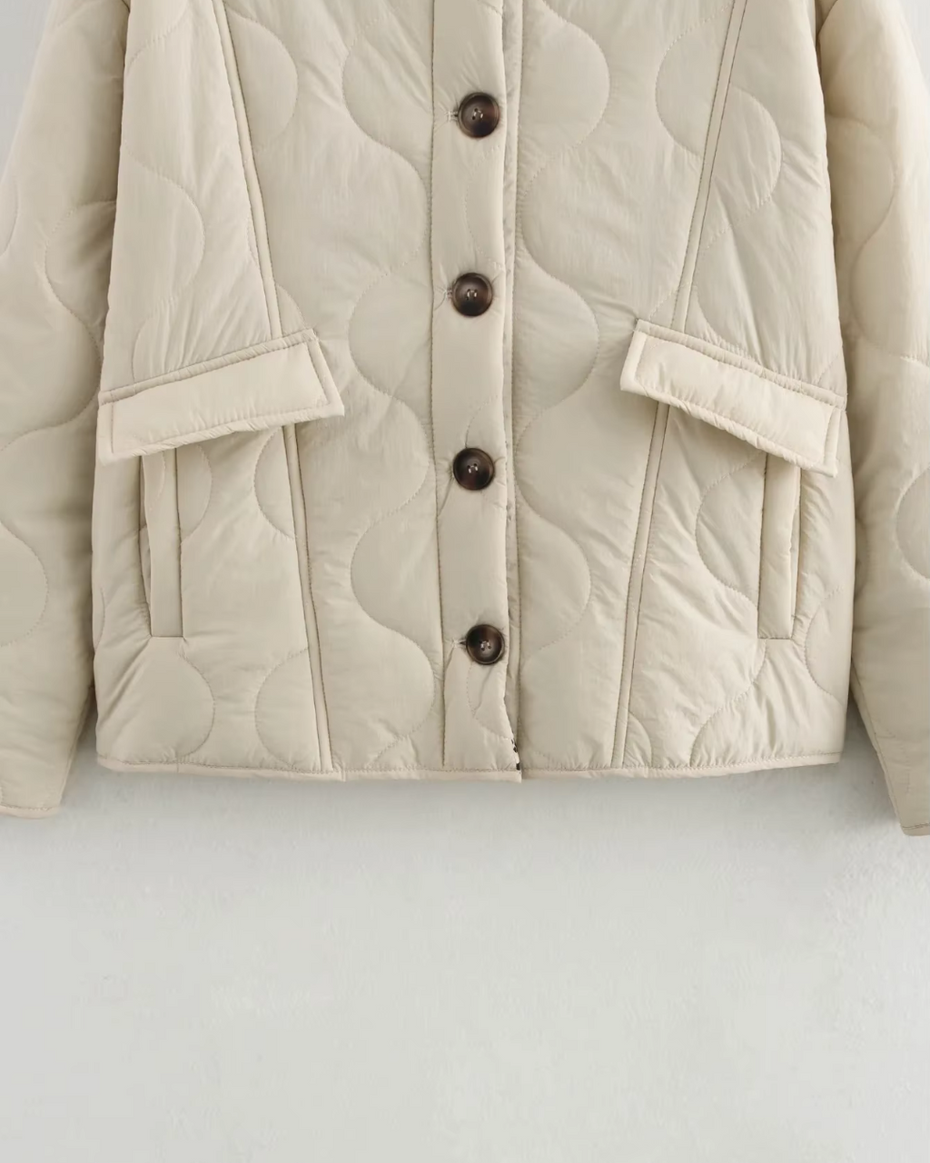 Retro Katoenen Single Breasted Winter Jas voor Dames