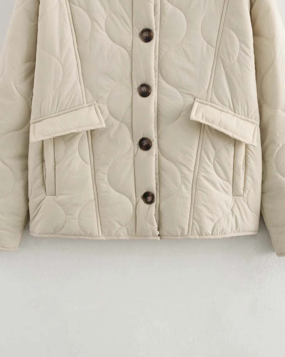 Retro Katoenen Single Breasted Winter Jas voor Dames