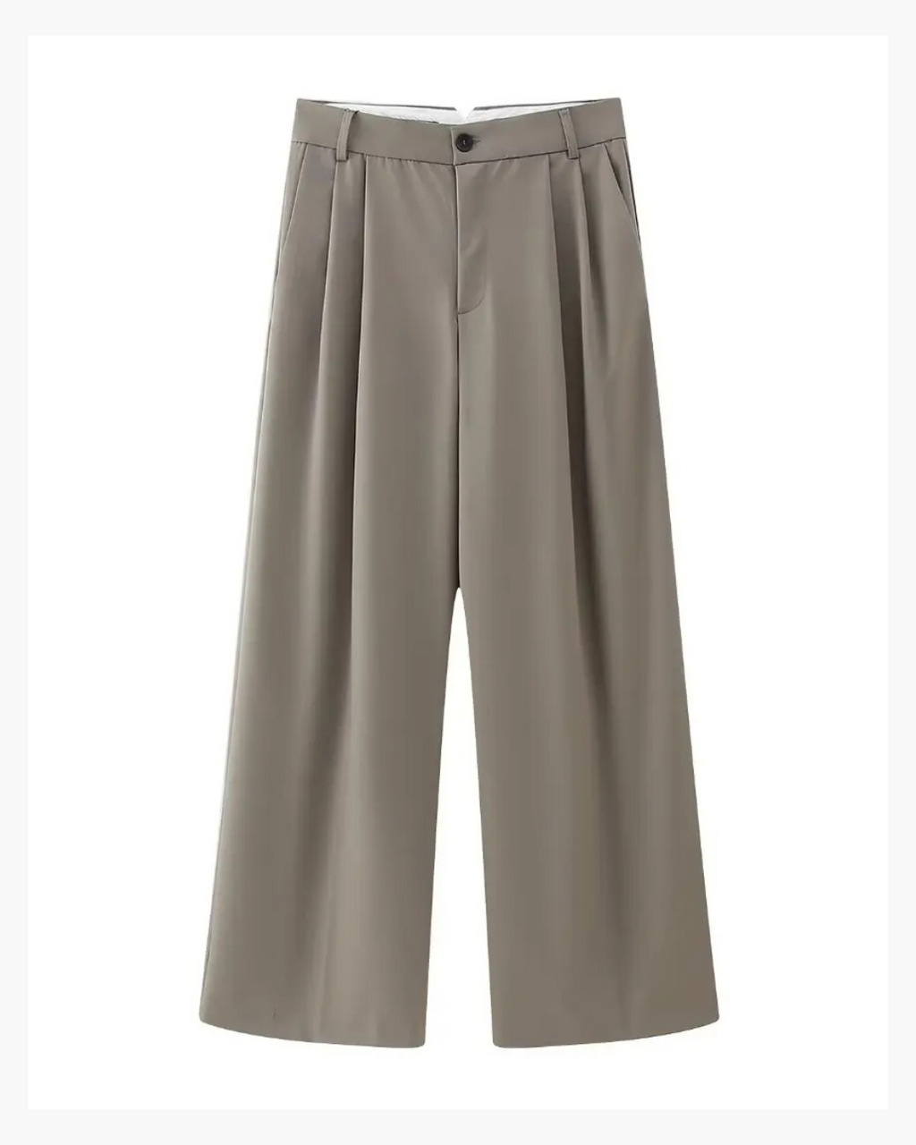 Retro Set met Halter V-Hals Top & Hoge Taille Broek voor Dames