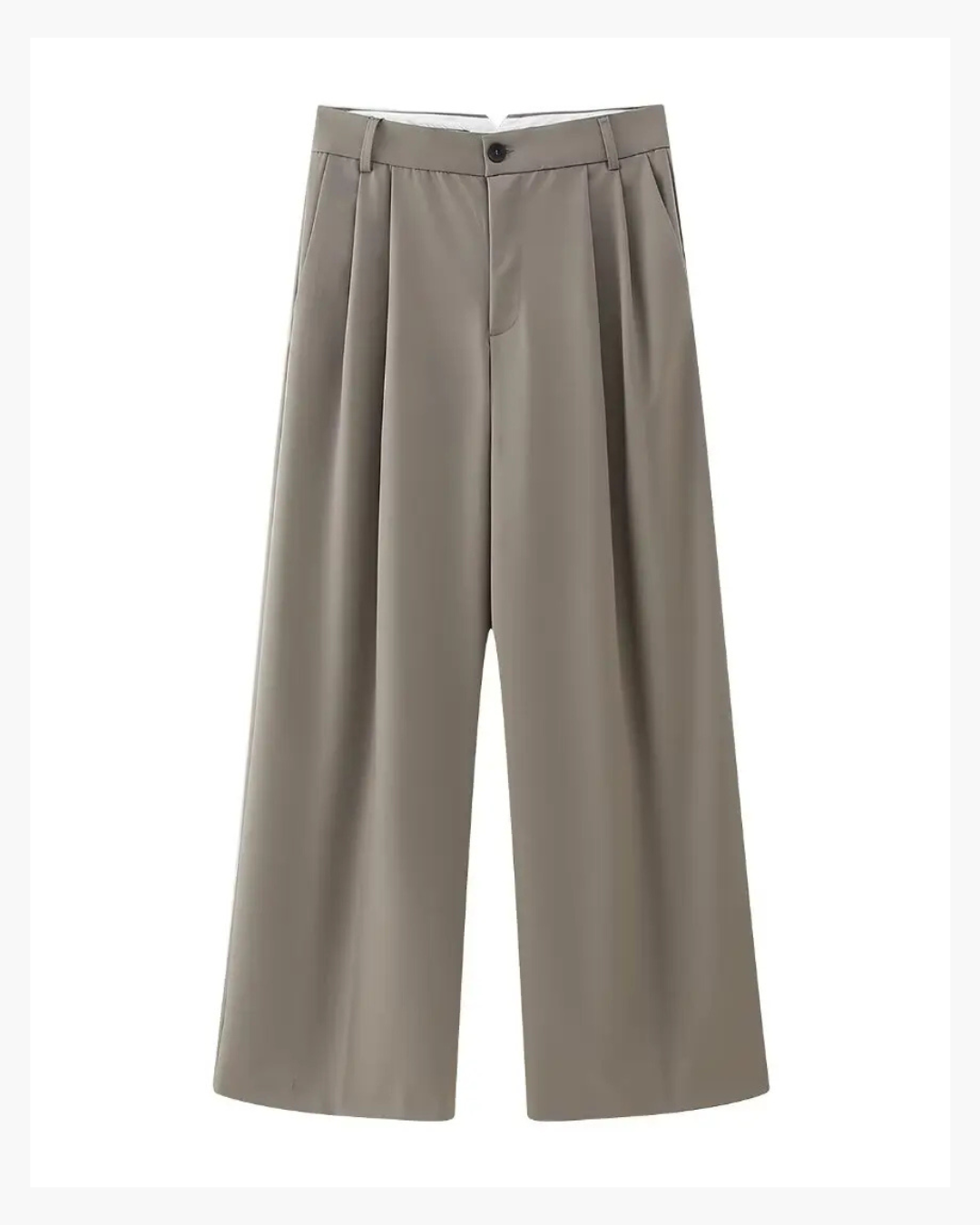 Retro Set met Halter V-Hals Top & Hoge Taille Broek voor Dames