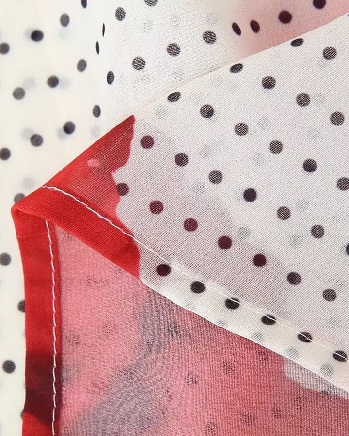Lange Mouwloze, Backless Zomerjurk met Bloemdetails voor Dames