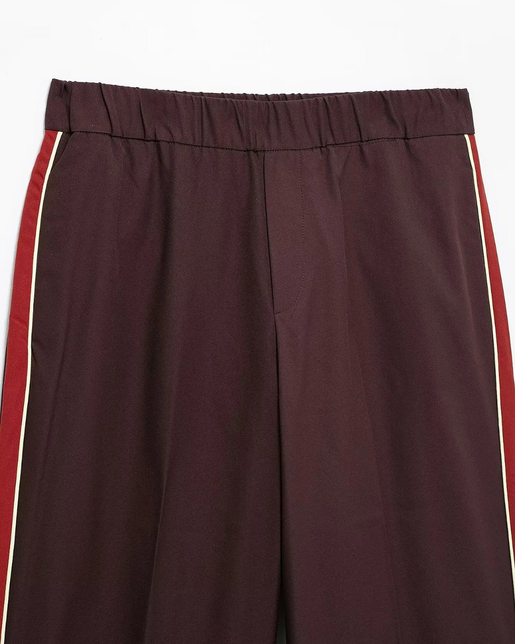 Vintage 2-Delige Set - Opstaande Kraag Jas & Wijde Broek met Zijstrepen voor Dames