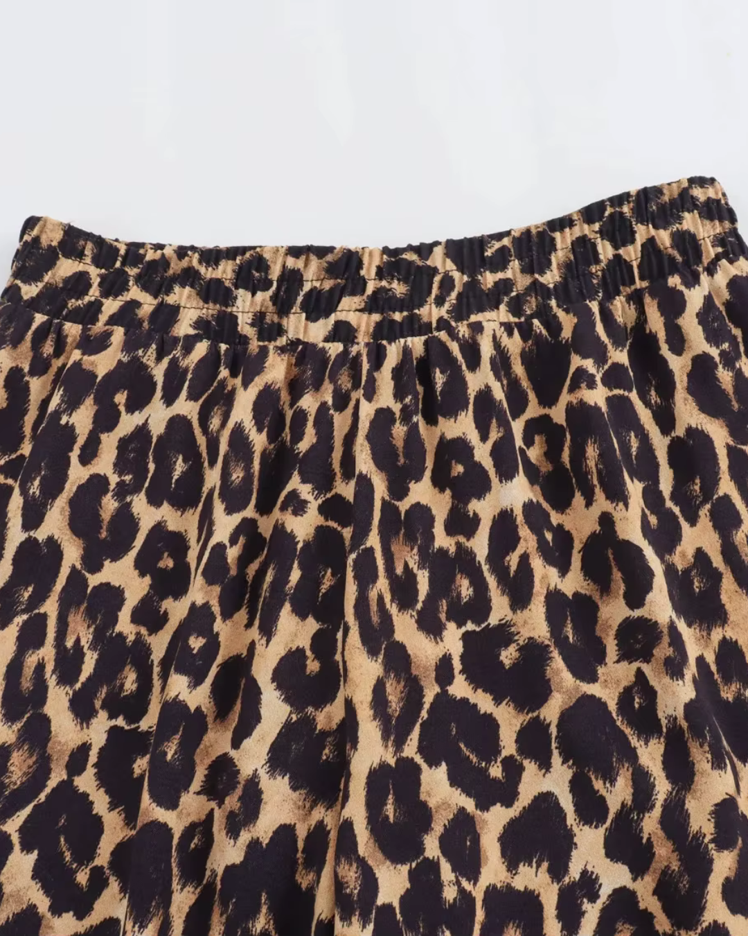 Retro 2-Delige Set met Panterprint voor Dames