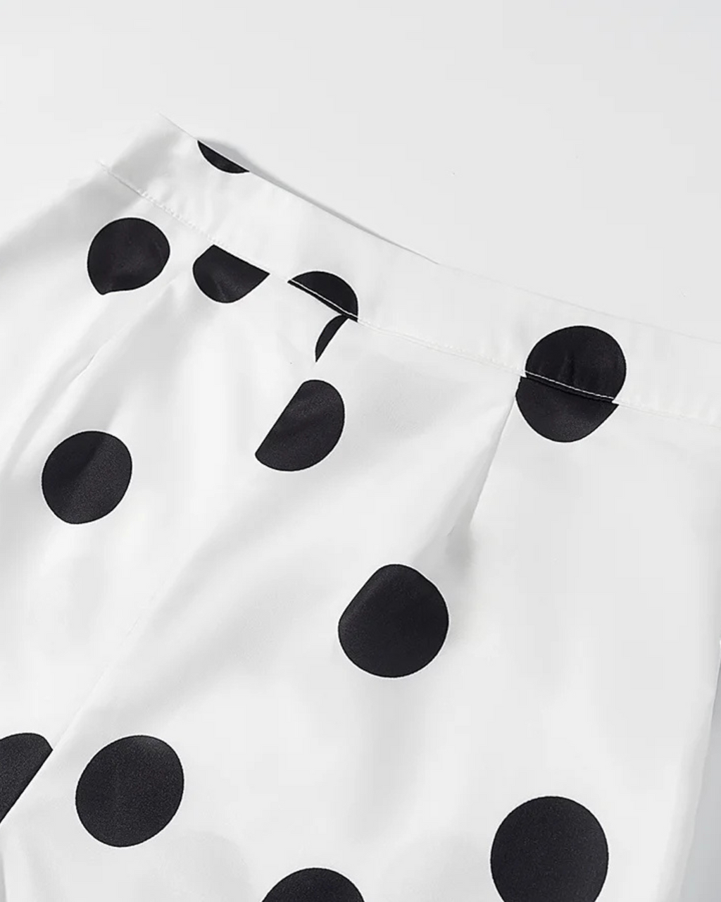 Tweedelige Set met Strapless Polkadot Top en Broek voor Dames