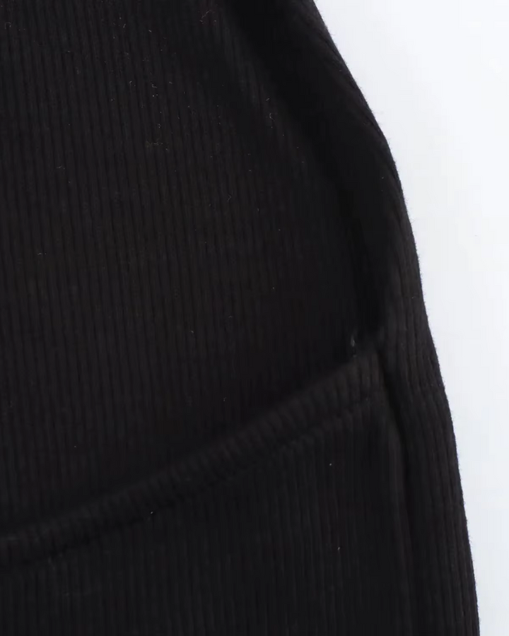 Gebreide Halter Midi-Jurk met Open Rug voor Dames