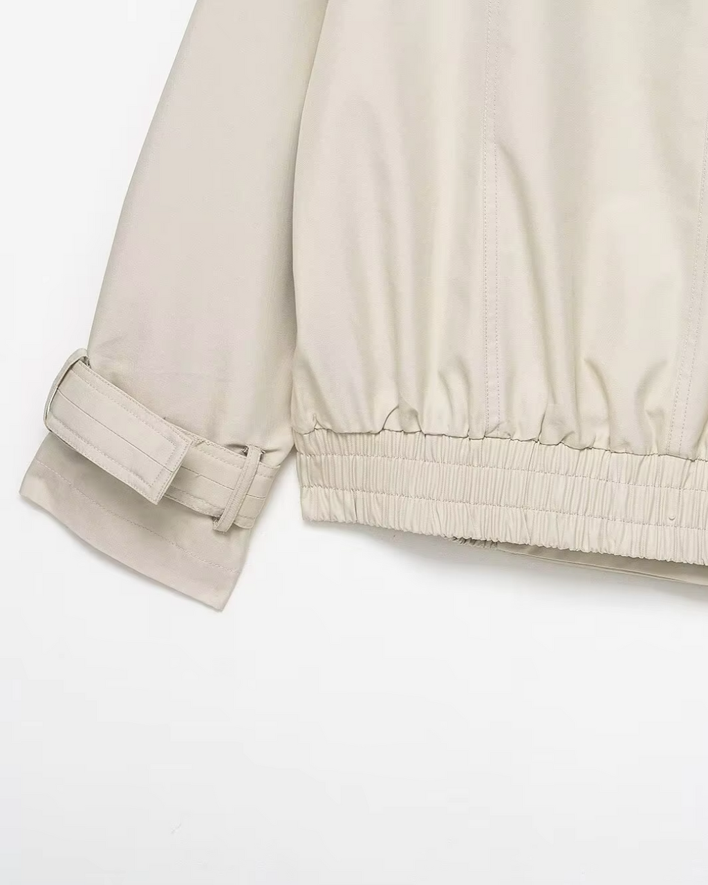 Korte Herfst Trenchcoat met Bontkraag voor Dames