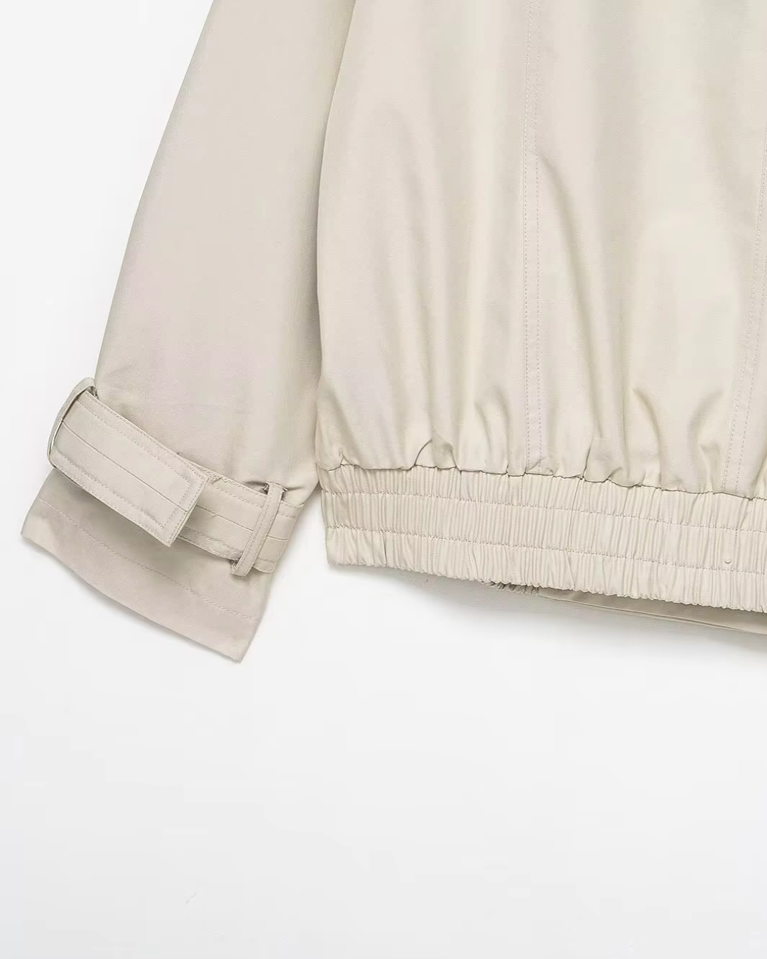 Korte Herfst Trenchcoat met Bontkraag voor Dames