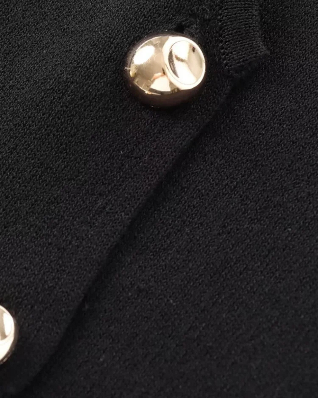 Gebreid Mouwloos V-Hals Vest met Gouden Knopen voor Dames