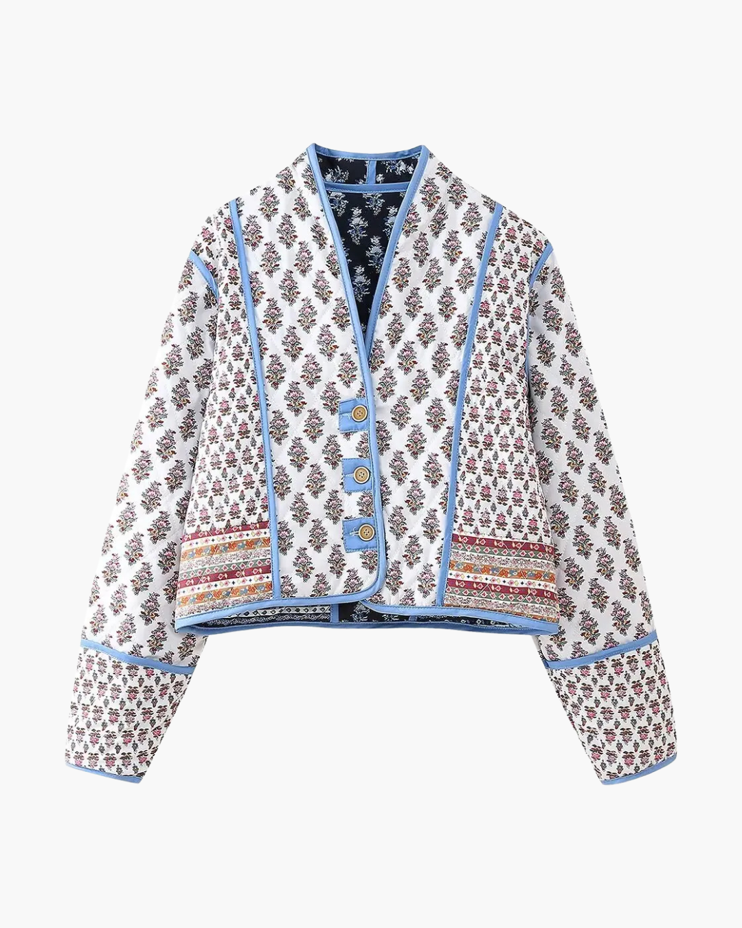 Omkeerbaar Retro Gewatteerd Winterjack voor Dames