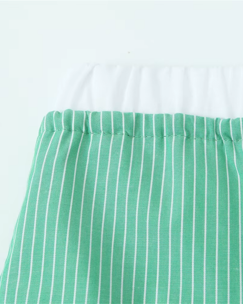 Gestreepte Poplin Shirt en Broek Set voor Dames