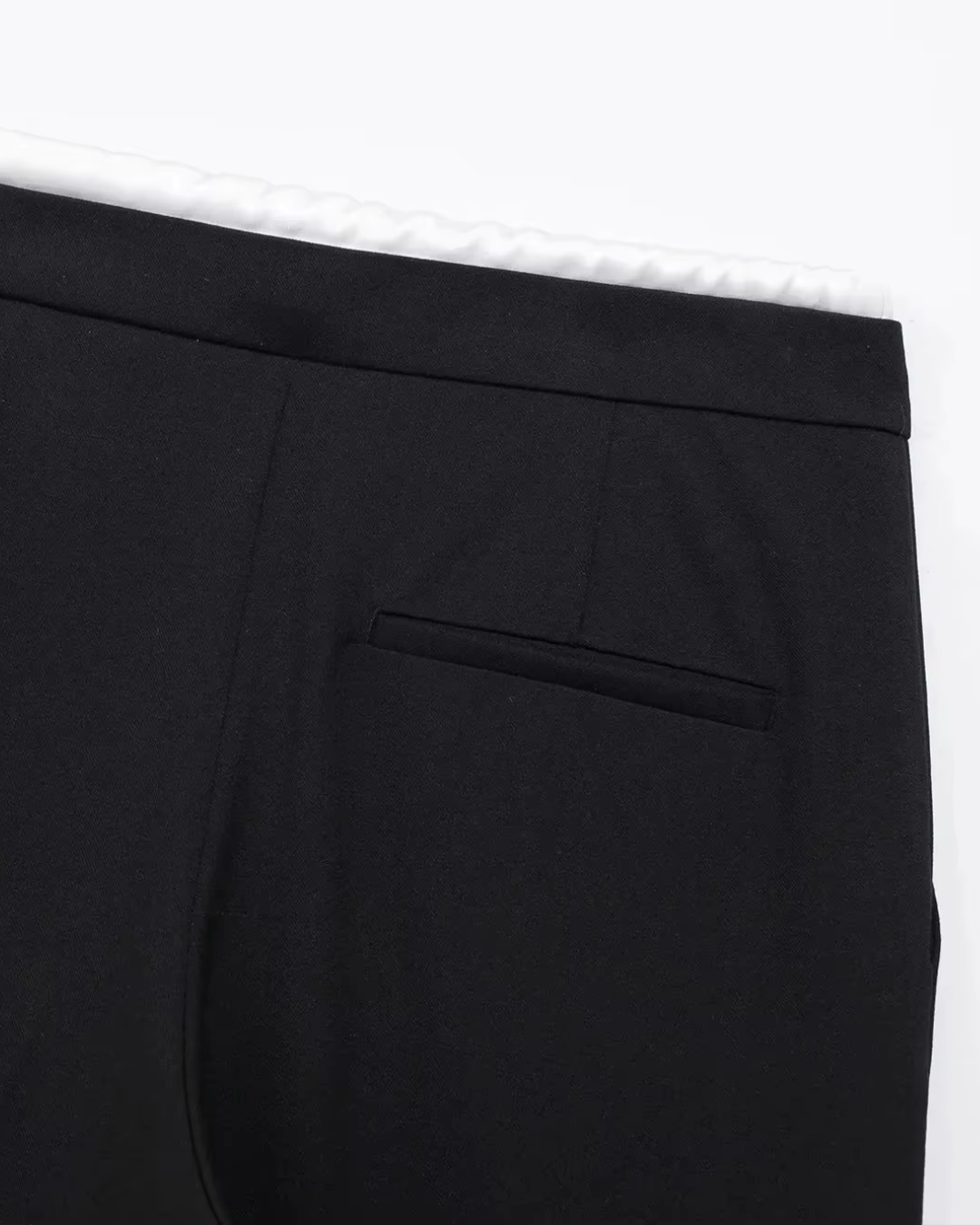 Vintage Rechte Broek met Trekkoord voor Dames