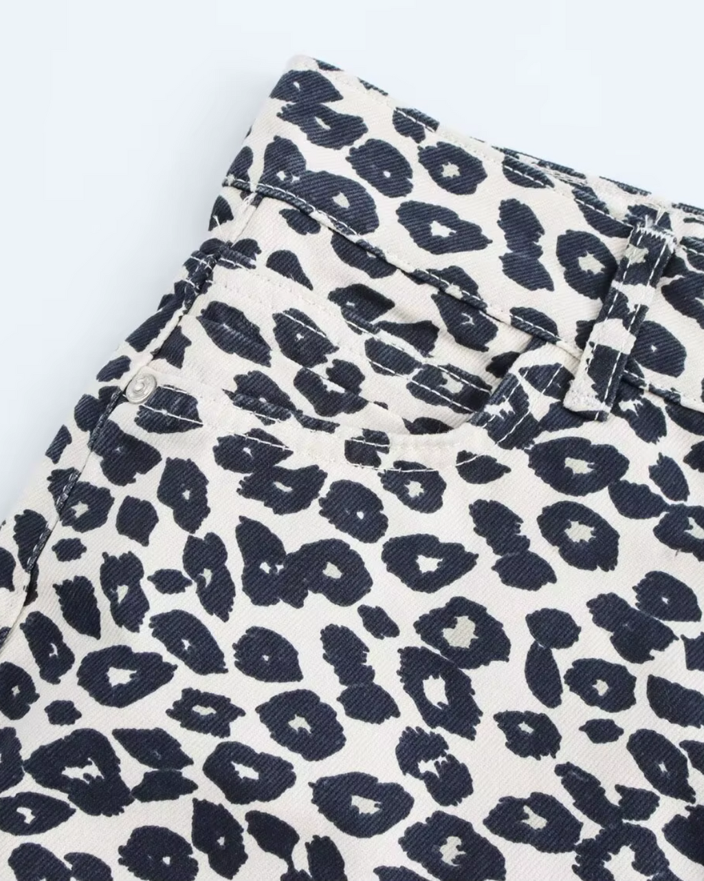 Casual Denim Pak met Dierenprint Jack en Broek voor Dames