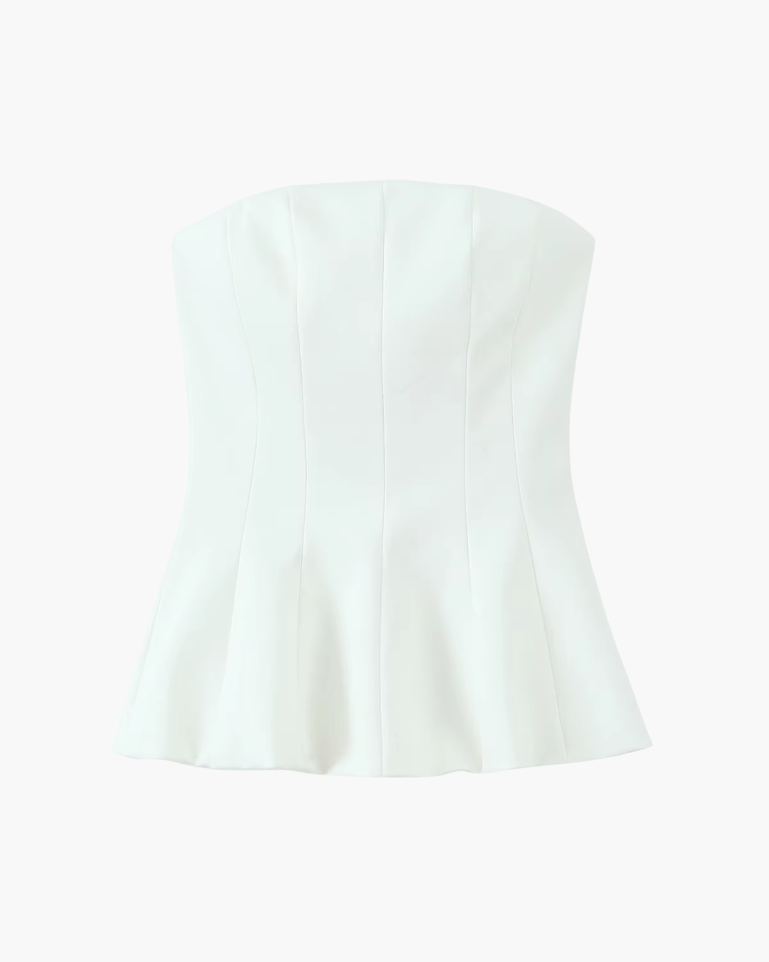 High Street Strapless Top met Rits voor Dames