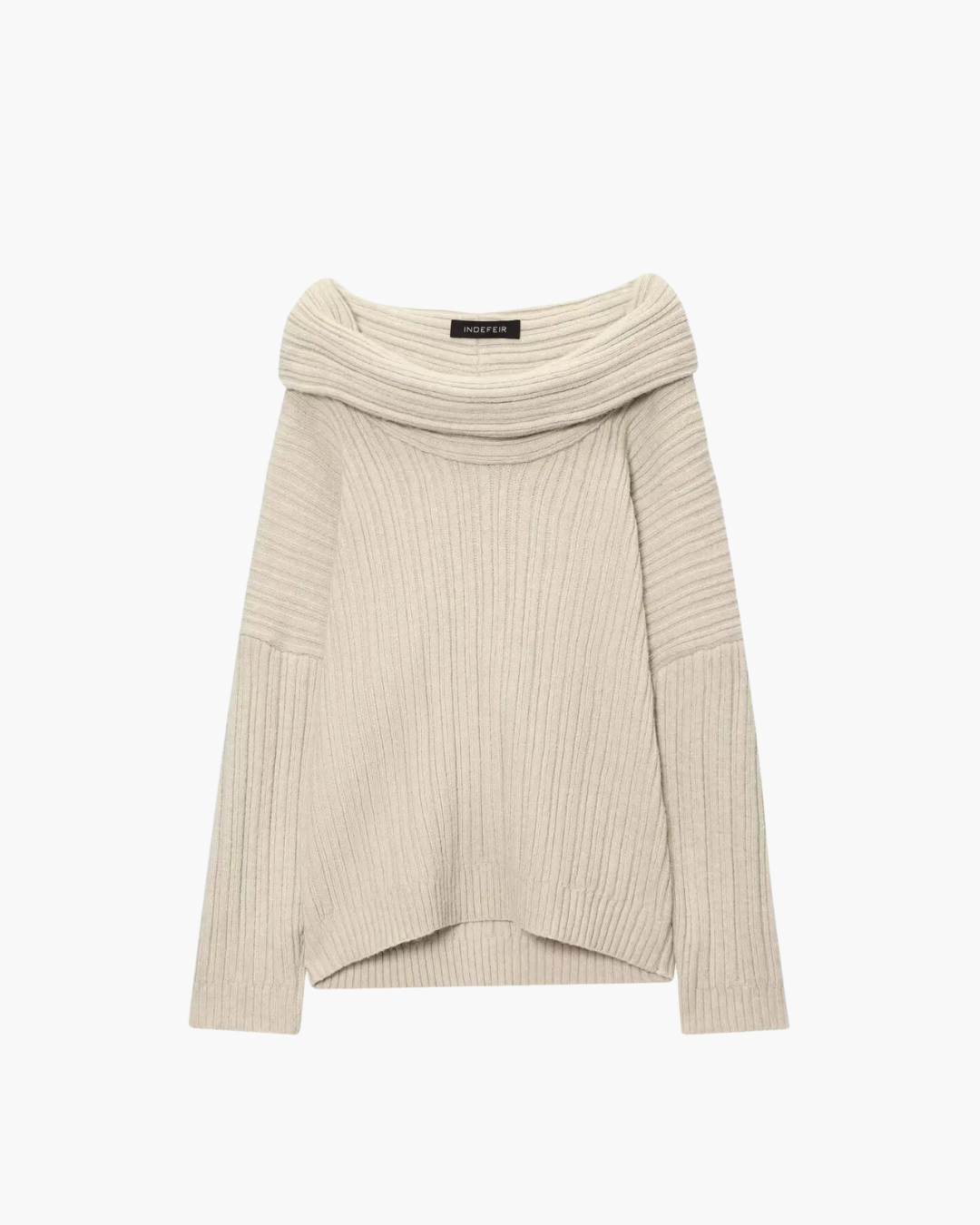 One-Shoulder Gebreide Trui met Losse Pasvorm voor Dames