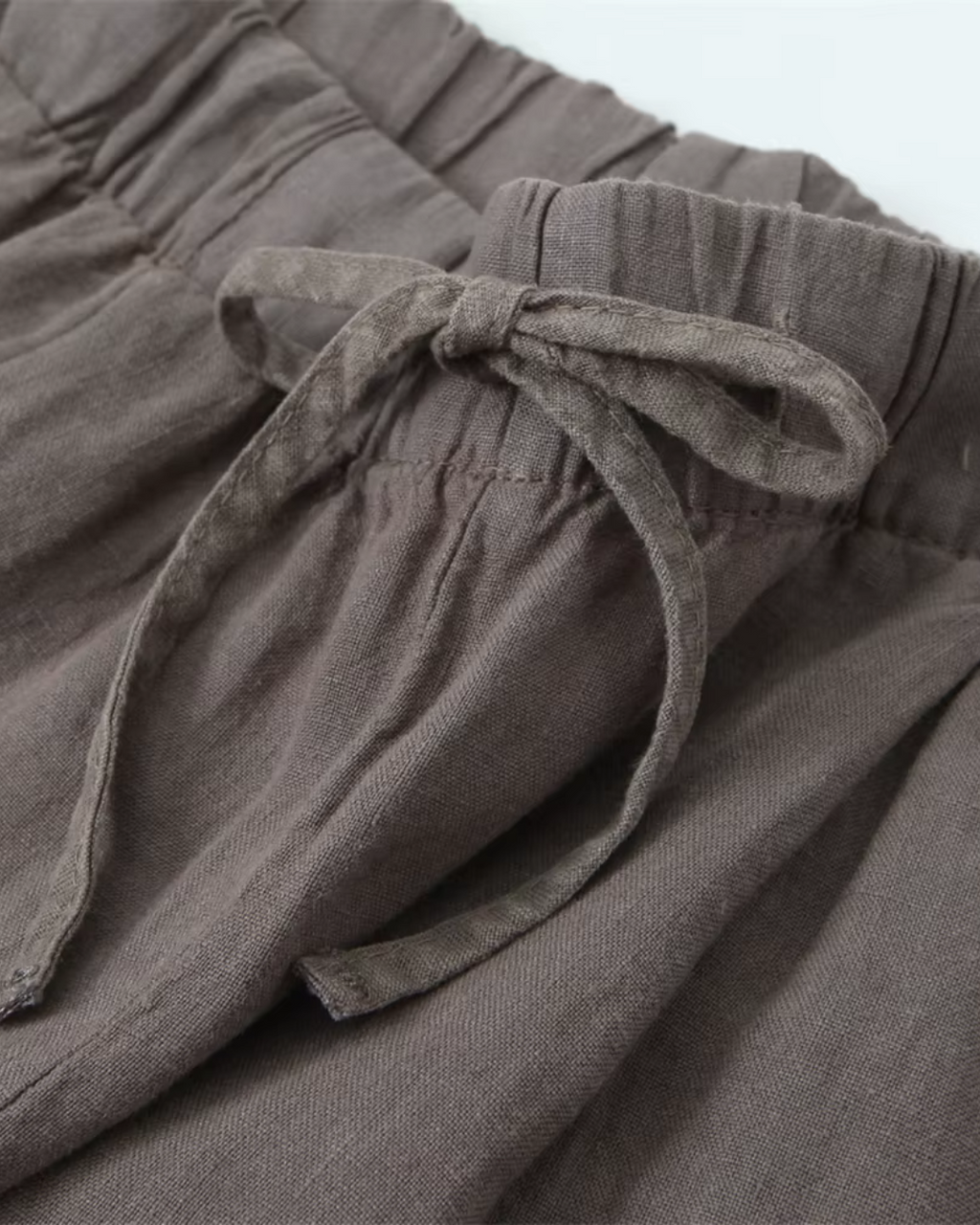 Casual Broek met Trekkoord en Wijde Pijpen voor Dames