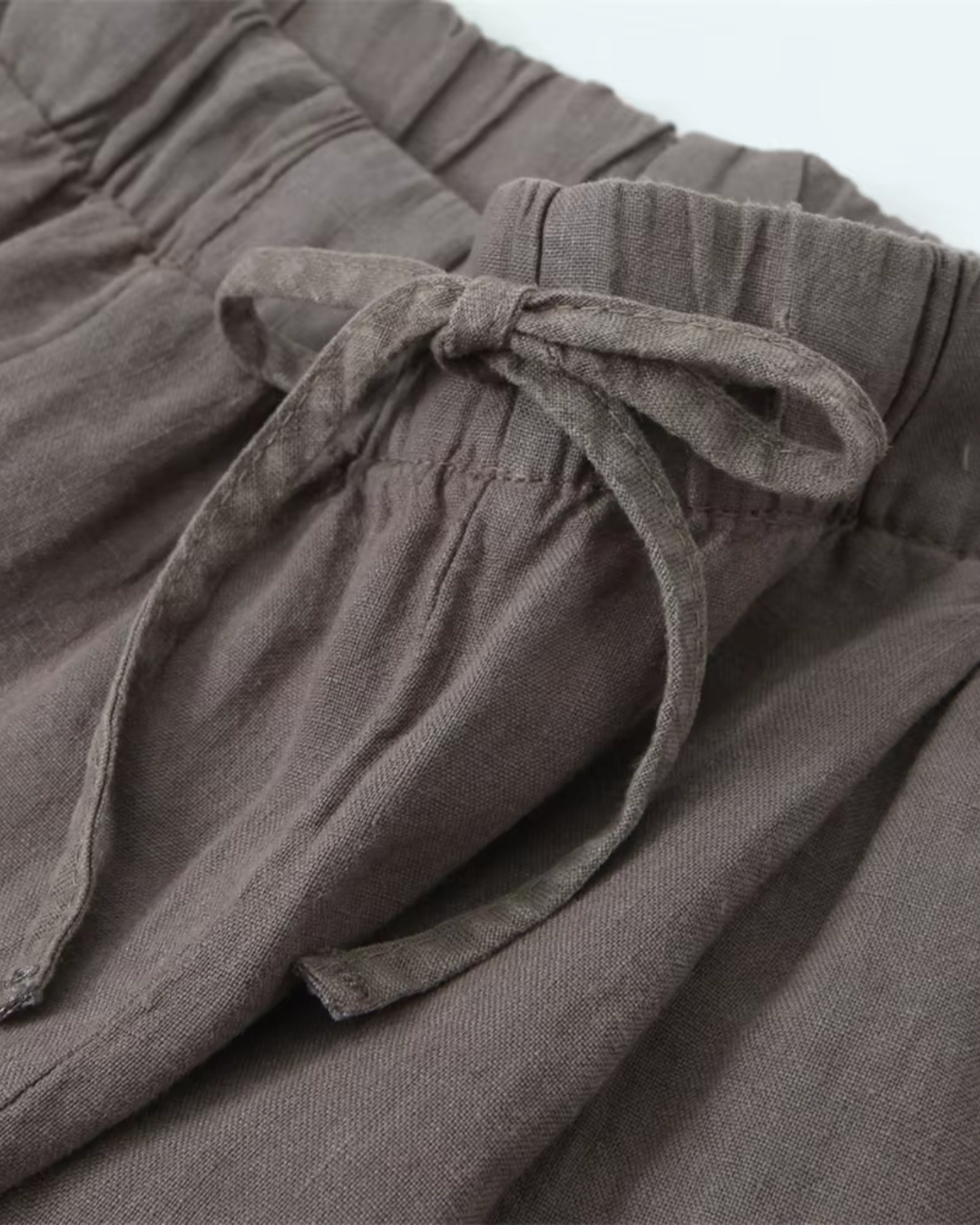 Casual Broek met Trekkoord en Wijde Pijpen voor Dames