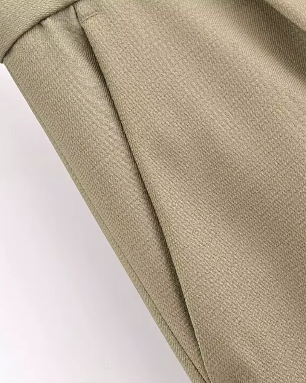 Stijlvolle Chique Beige Blazer en Wijde Pijpen Broek Set voor Dames