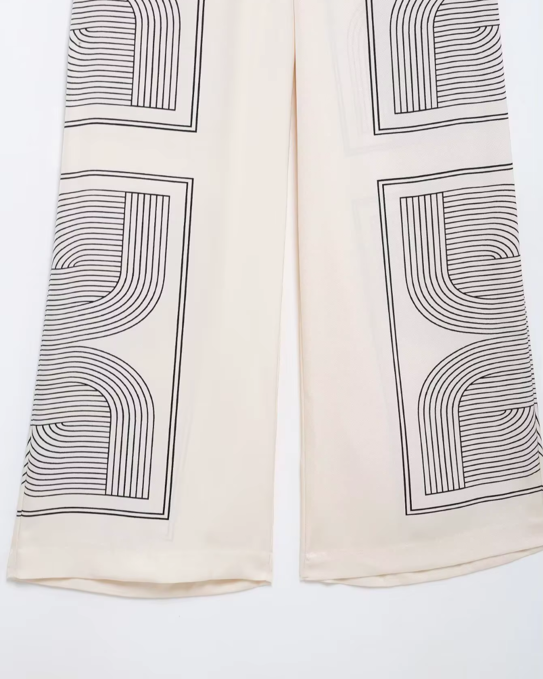 Mode Revers Shirt en Hoge Taille Rits Broek voor Dames