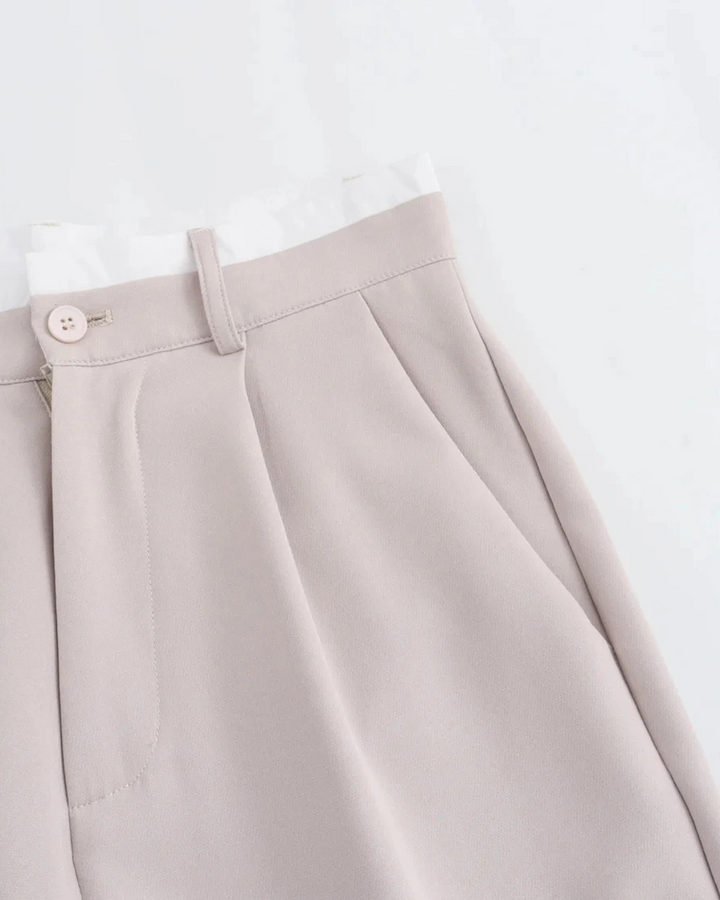 2-delig Set met Halter Top en Hoge Taille Broek voor Dames