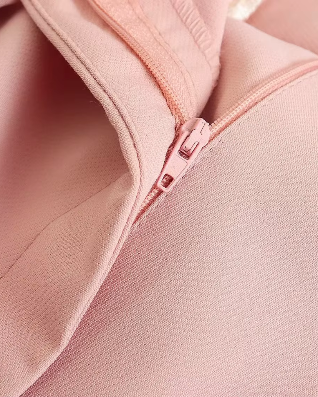 Chique Roze Gilet met Wijde Pantalon Set voor Dames