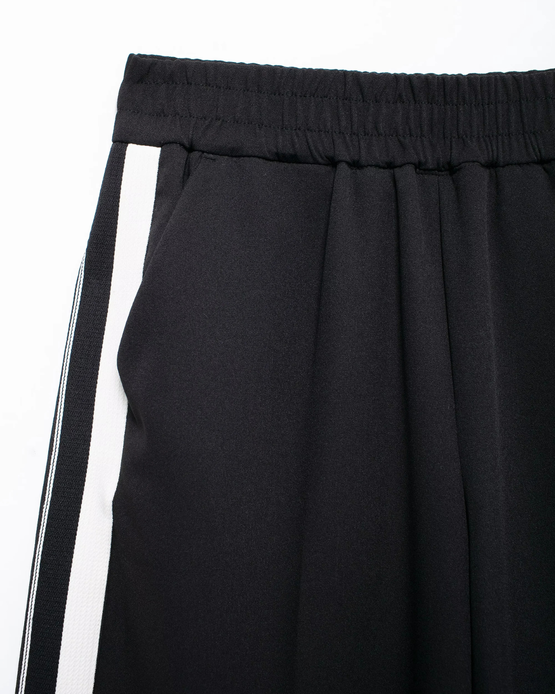 Trendy 2-Delige Set - Zijstreep Ritsjack & Wijde Broek met Elastische Taille voor Dames