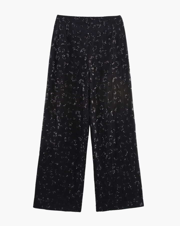 Chique Set met Pailletten Top en Wijde Broek voor Dames