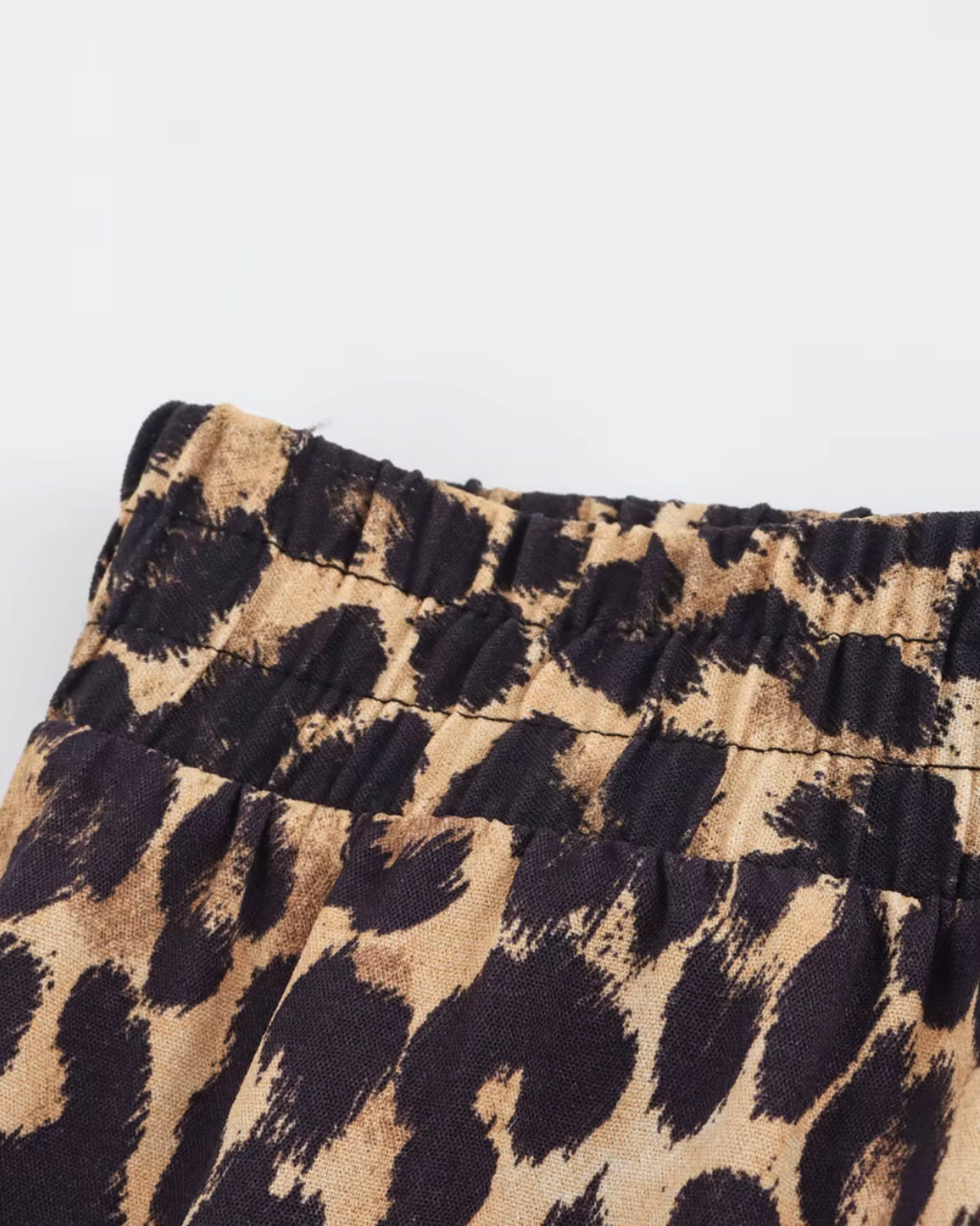 Retro 2-Delige Set met Panterprint voor Dames