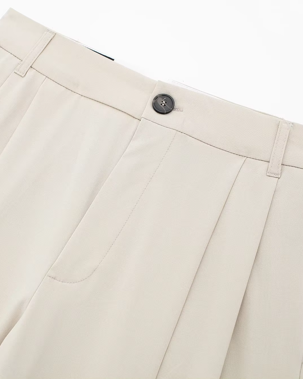 Effen Hoge Taille Pantalon voor Dames