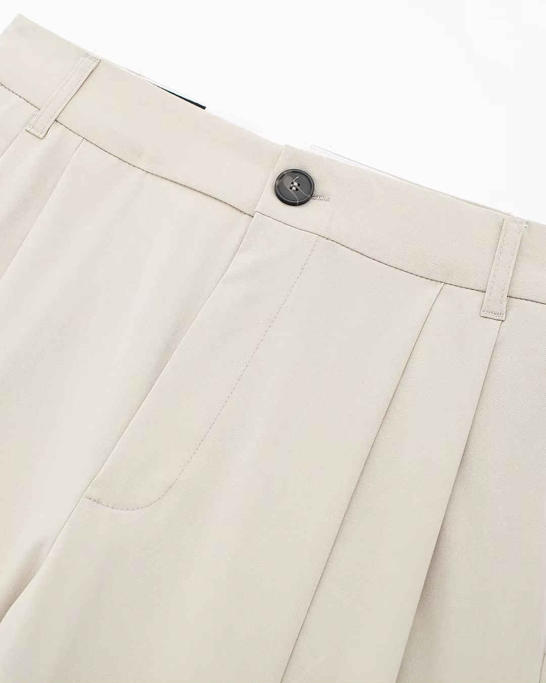 Effen Hoge Taille Pantalon voor Dames