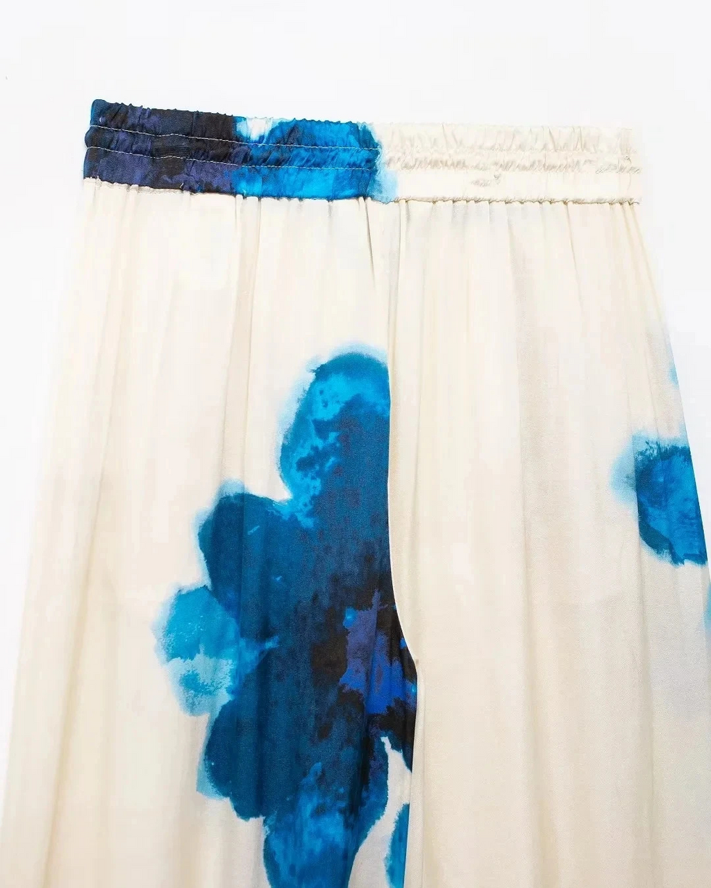 Elegante Set met Bloemenprint Blouse en Wijde Broek voor Dames