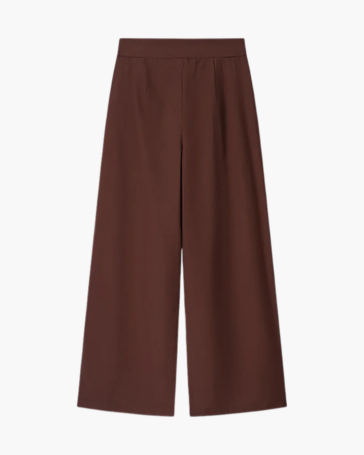 Dames Set met V-hals Blouse en Hoge Taille Broek