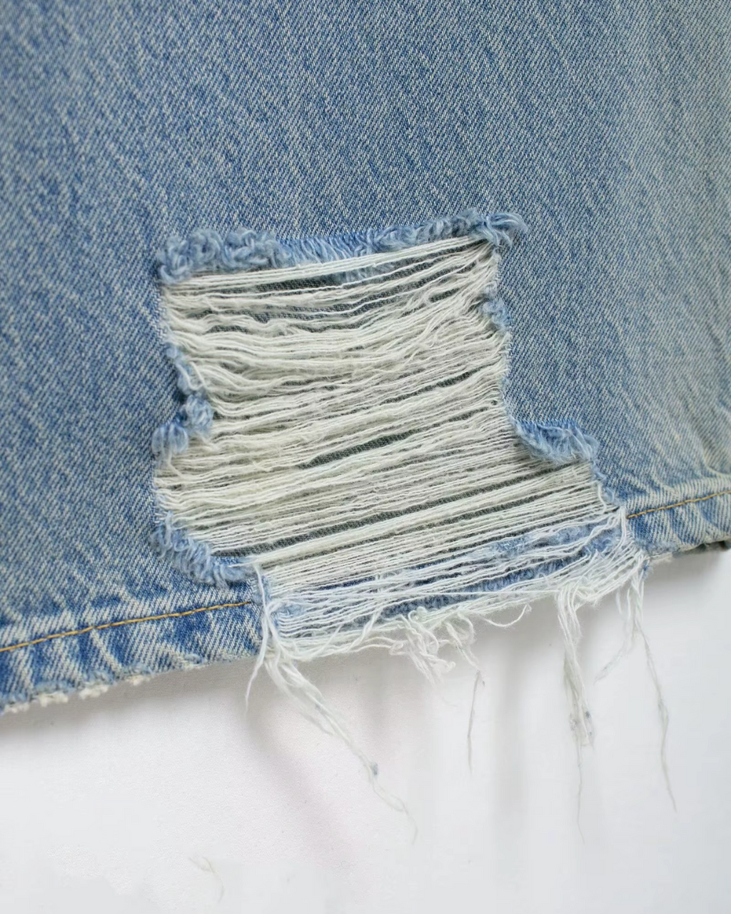 Losse Mid-Rise Jeans met Gescheurde Details voor Dames