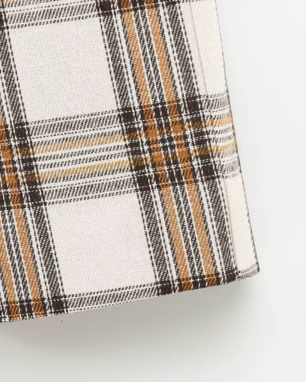 Voorjaarsjas met Ruiten en Lange Mouwen met Kraag en Ritssluiting voor Dames