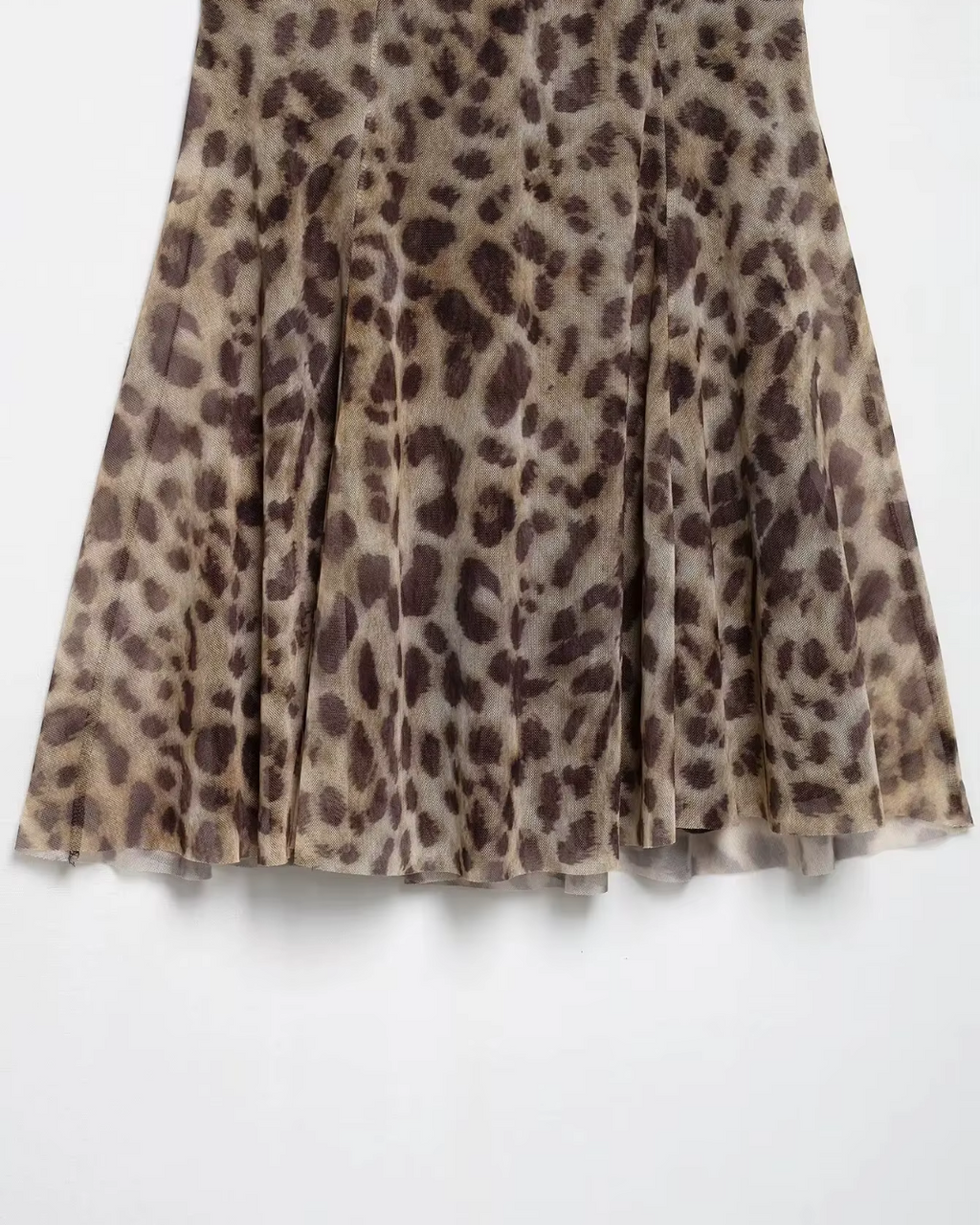 Mouwloze Mini-jurk met Print en Open Rug voor Dames