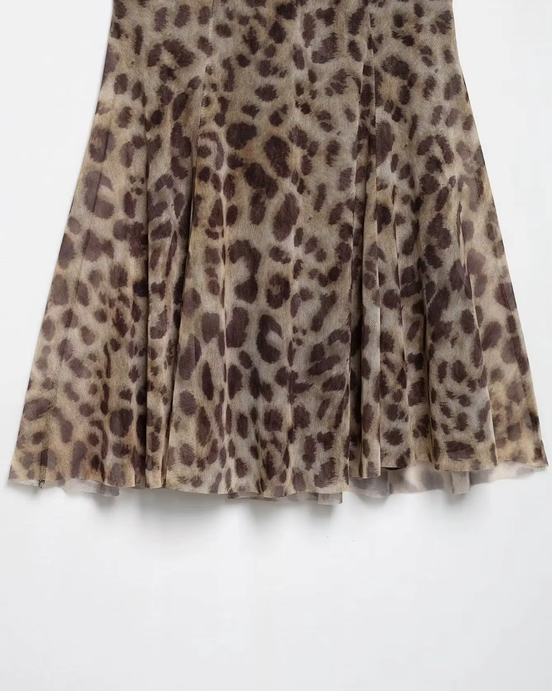 Mouwloze Mini-jurk met Print en Open Rug voor Dames